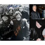 Load image into Gallery viewer, The Highwayman Johnny Cash Waylon Jennings Willie Nelson Kris Kristofferson signed 8x10 photo with proof
