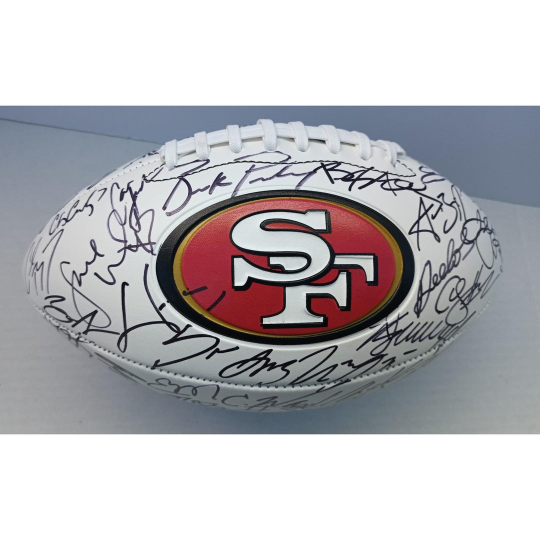 San Francisco 49ers 2023/24 Brock Purdy George Kittle Christian McCaffrey Deebo Samuel full size football team signed