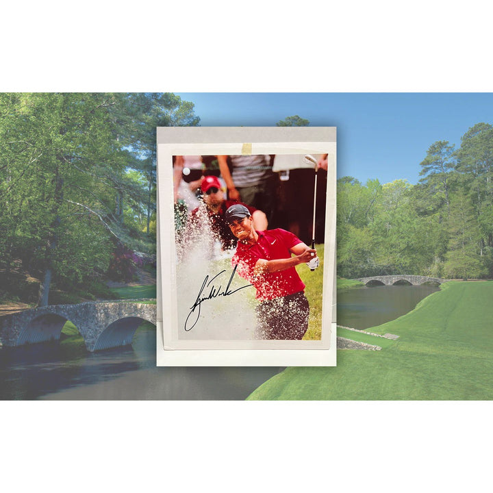 Tiger Woods 8x10 photo signed with proof