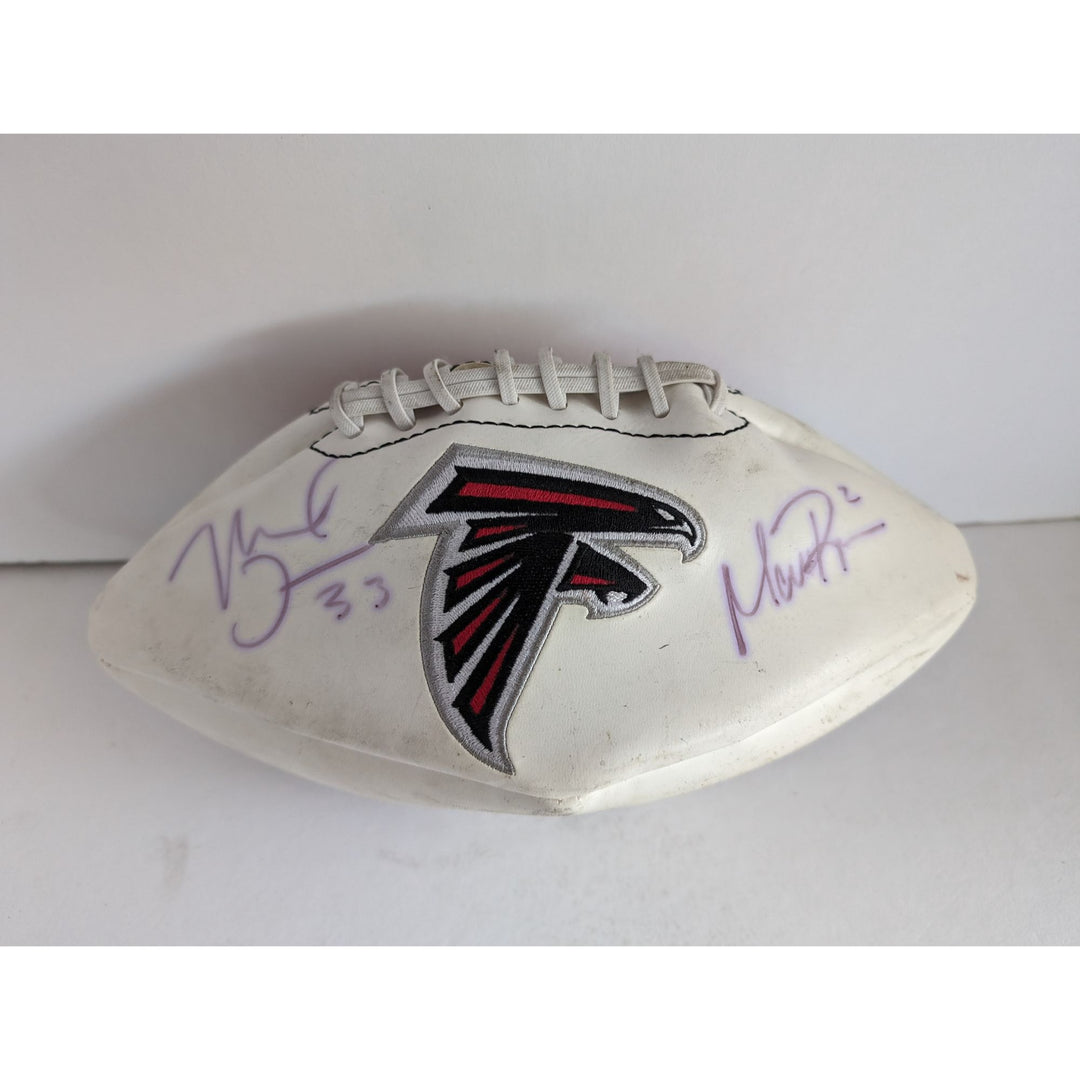 Atlanta Falcons Matt Ryan Michael Turner full size football signed