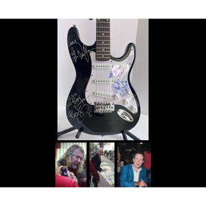 Jimmy Page Robert Plant John Paul Jones Led Zeppelin Stratocaster full size electric guitar signed with proof