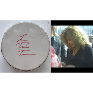 Tina Turner tambourine signed with proof