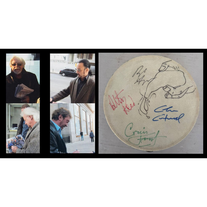 Bob Segar and the Silver Bullet Band Tambourine 8" signed with proof.