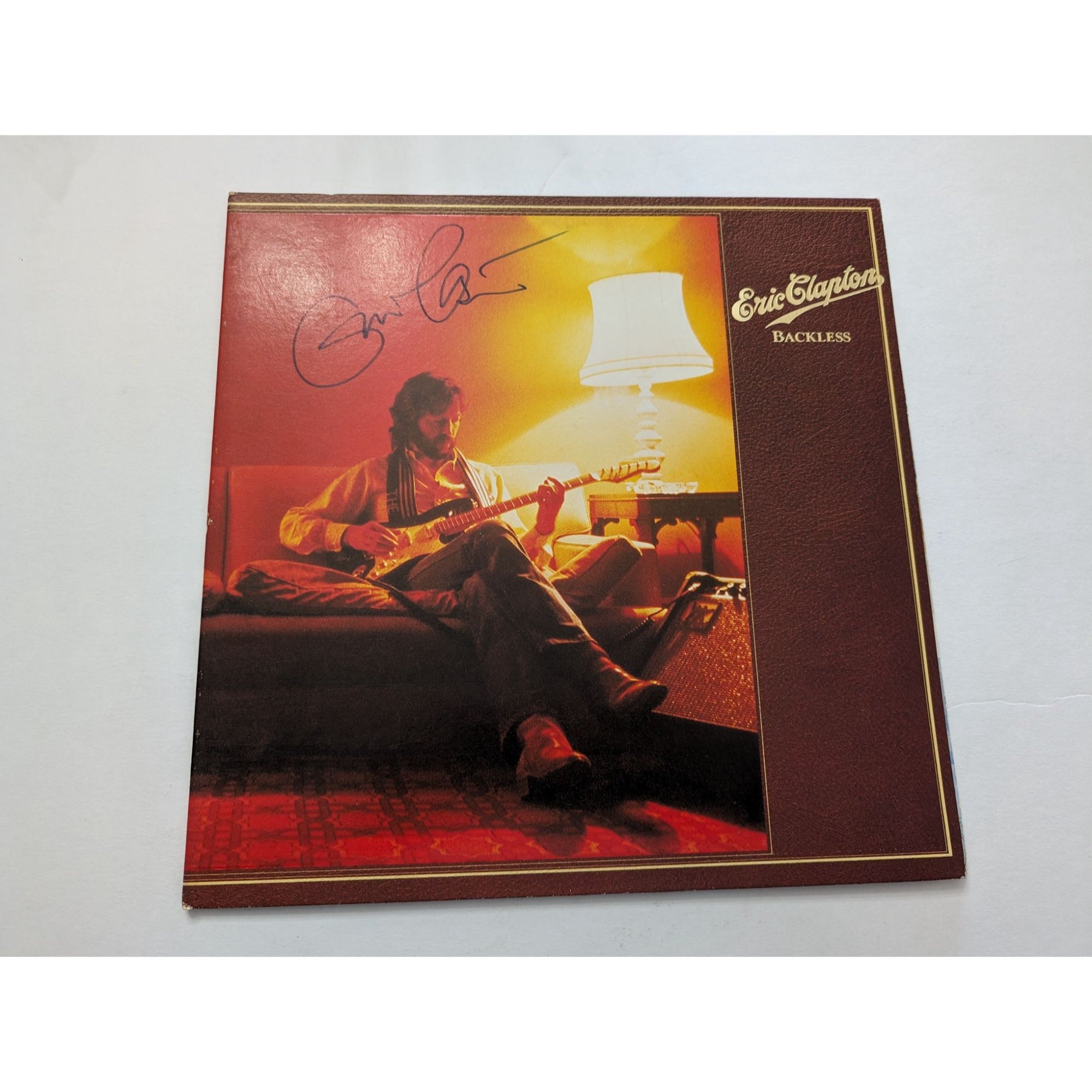 Eric Clapton Backless original 1978 LP signed with proof