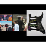 Load image into Gallery viewer, Maynard James Keenan Justin Chancellor Danny Carey Adam Jones tool electric guitar Stratocaster pickguard signed with proof
