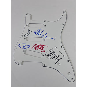 Foo Fighters David Grohl, Nate Mendel electric guitar pickguard signed with proof