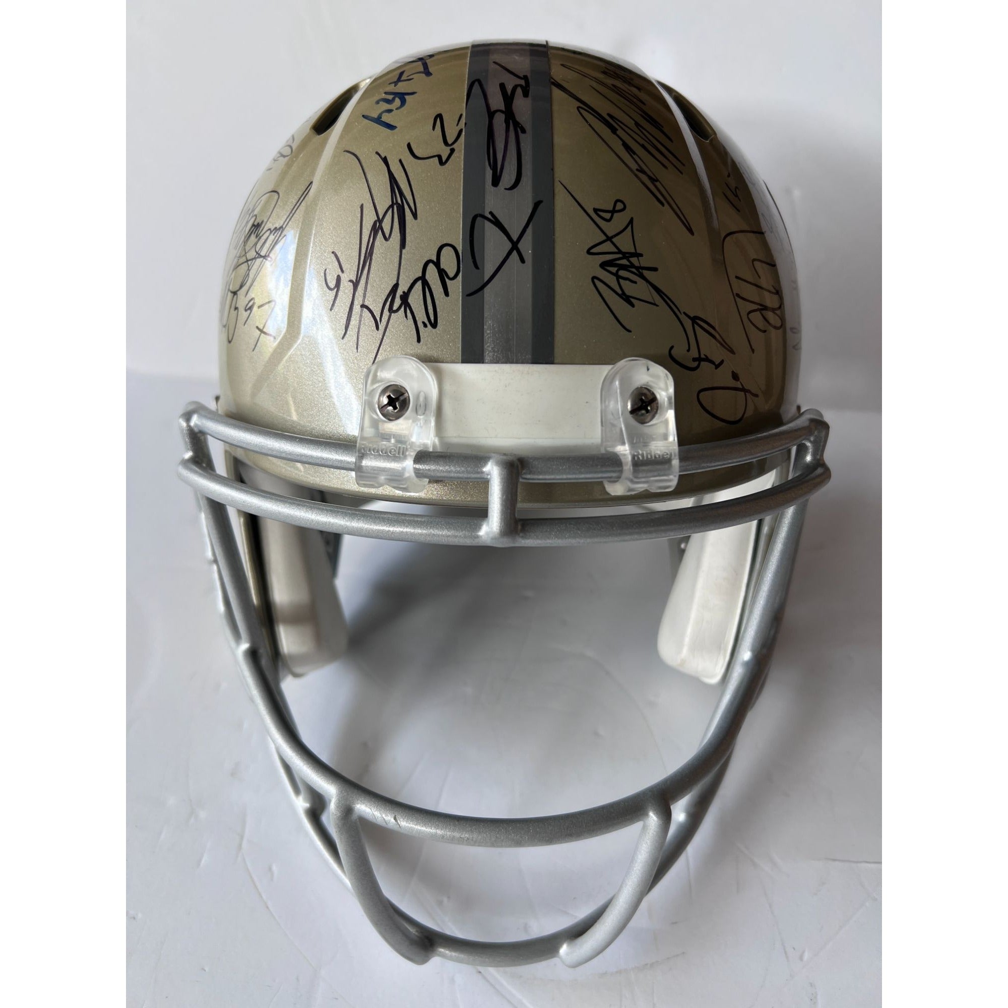 Denver Broncos Peyton Manning Von Miller John Elway Super Bowl 50 2015/16 team signed replica helmet with proof $2,499 with free acrylic dis