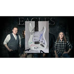 Load image into Gallery viewer, The Eagles Don Henley, Glenn Frey, Timothy B. Schmidt, Joe Walsh, Bernie Leadon Stratocaster electric guitar signed  with proof
