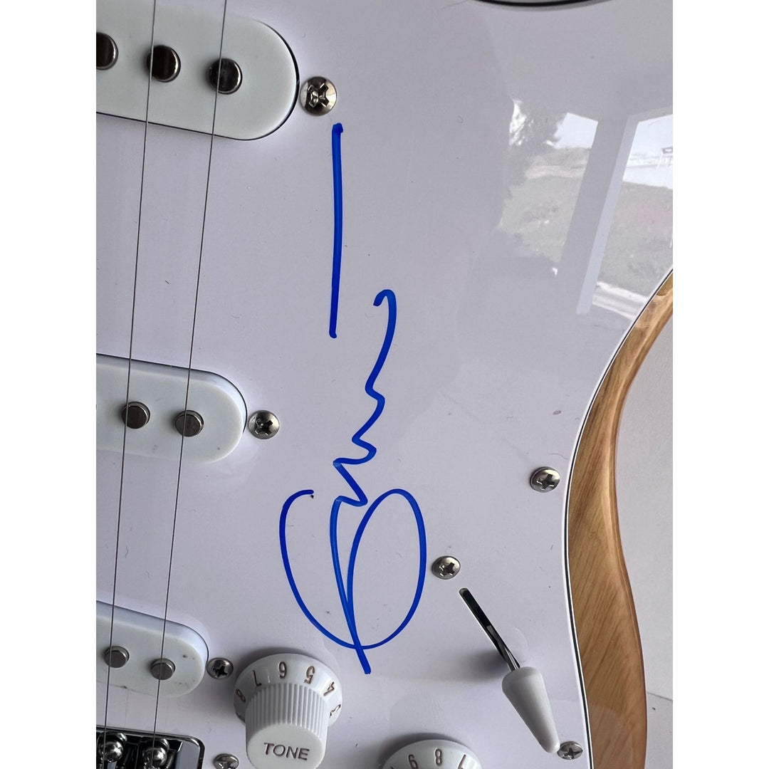 Eric Clapton Ginger Baker Jack Bruce Cream full size Huntington Stratocaster electric guitar signed with proof