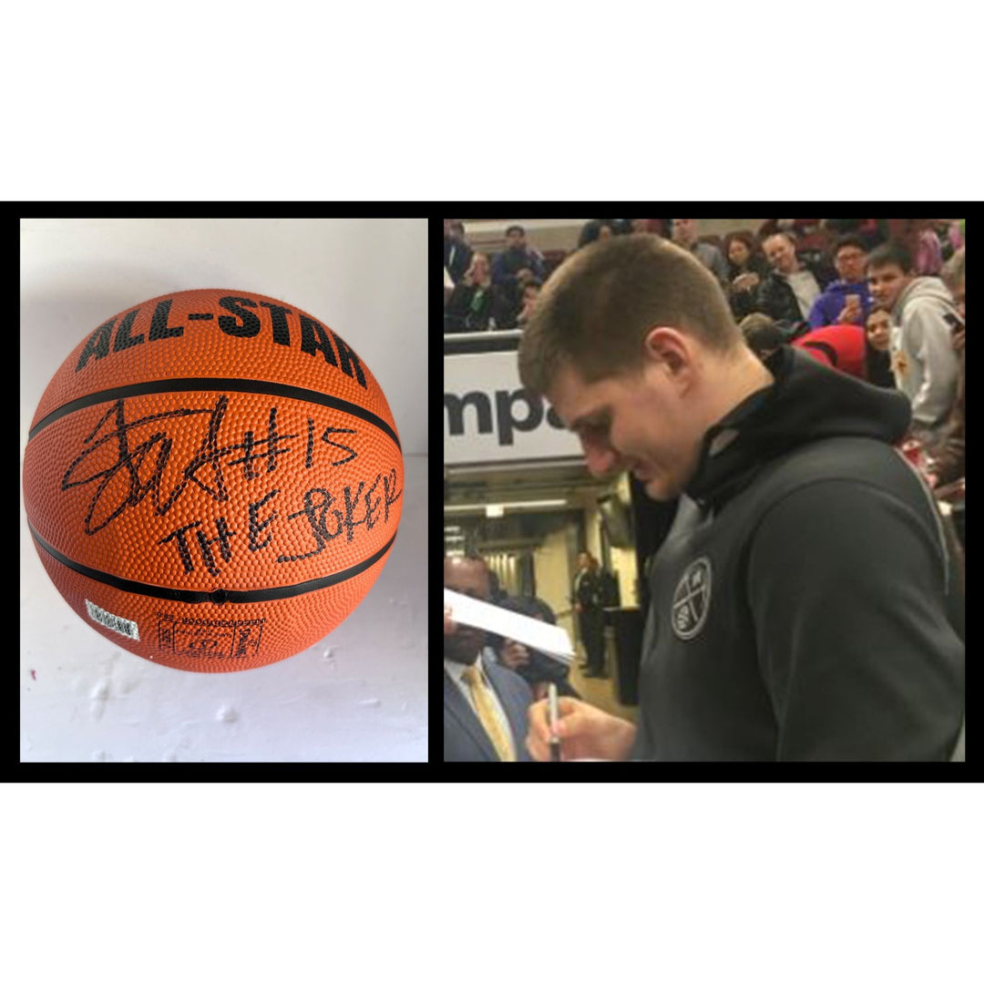 Nicola Jokic Denver Nuggets official Spalding NBA Basketball signed with proof