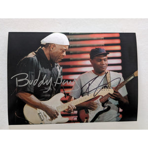Buddy Guy and Robert Cray guitar Legends 5x7 photo signed with proof