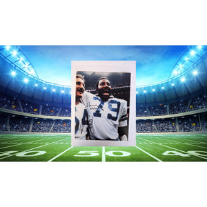 Harvey Martin Randy White Dallas Cowboys Super Bowl co MVPs 8x10 photo signed