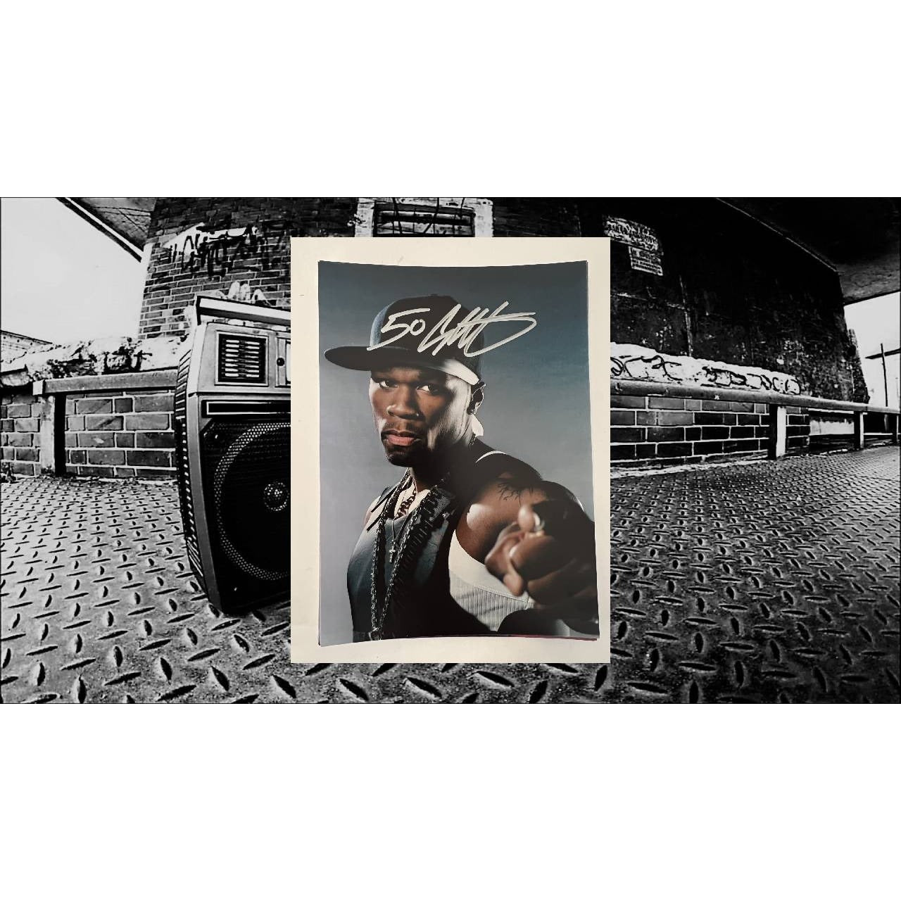 Curtis James Jackson III "50 Cent" 5x7 photograph  signed with proof