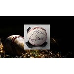 Load image into Gallery viewer, Mickey Mantle Roger Maris Yogi Berra Whitey Ford official American League Rawlings Baseball Gene Buddig signed
