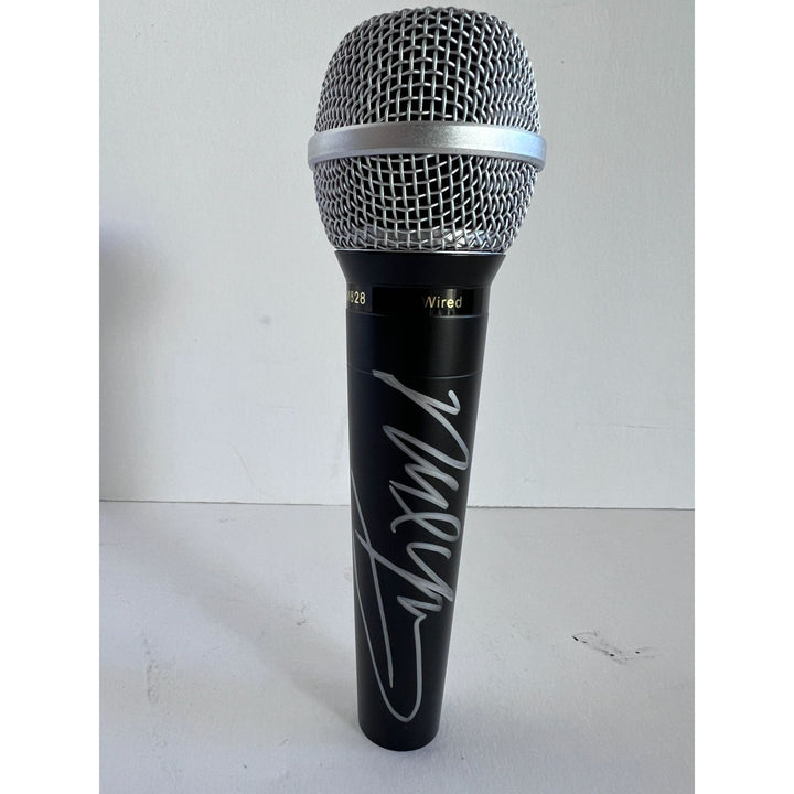 Neil Young Microphone signed with proof