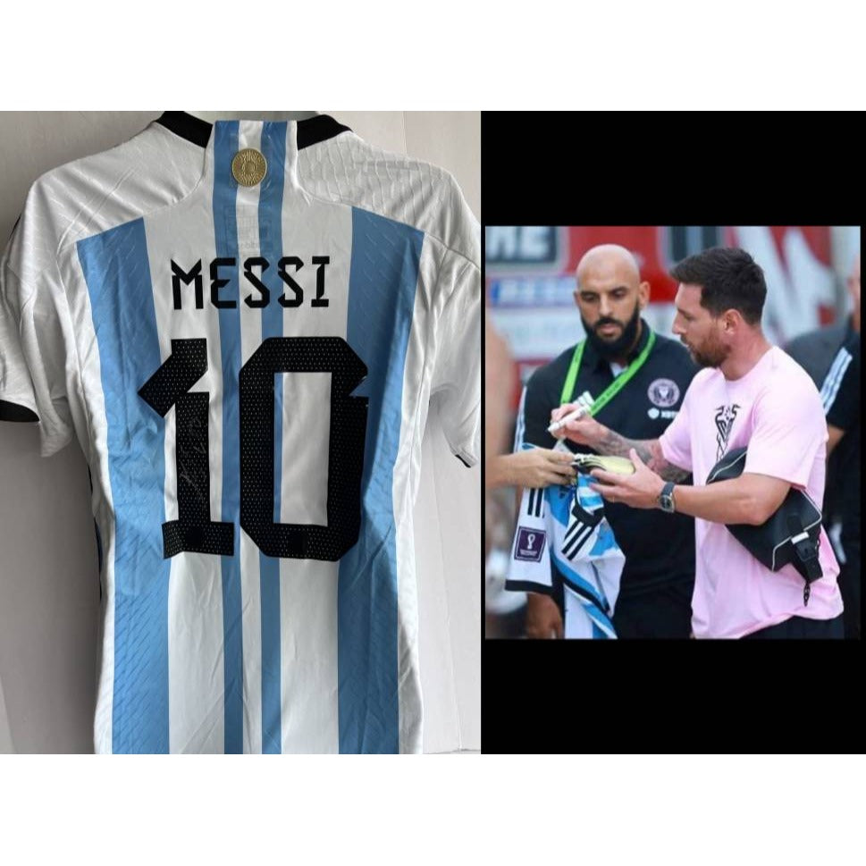 Lionel Messi Argentina jersey signed  with proof