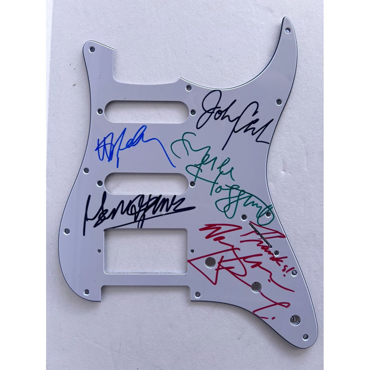 Johnny Cash Merle Haggard Waylon Jennings George Jones Hank Williams Jr Country Legends Fender Stratocaster electric guitar pickguard signed