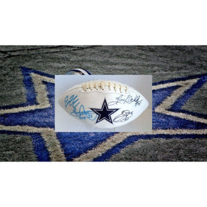 Ezekiel Elliott Tony Dorsett Herschel Walker an Emmitt Smith Dallas Cowboys football signed with proof