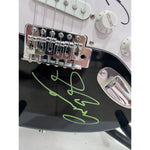 Load image into Gallery viewer, The Moody Blues Justin Hayward John Lodge Ray Thomas  electric guitar signed with proof
