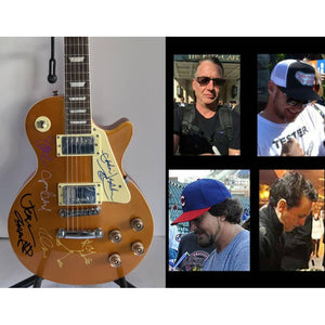Pearl Jam Eddie Vedder Jeff Ament, Stone Gossard, Mike McCready, and Dave Abbruzzese Les Paul electric guitar signed with proof