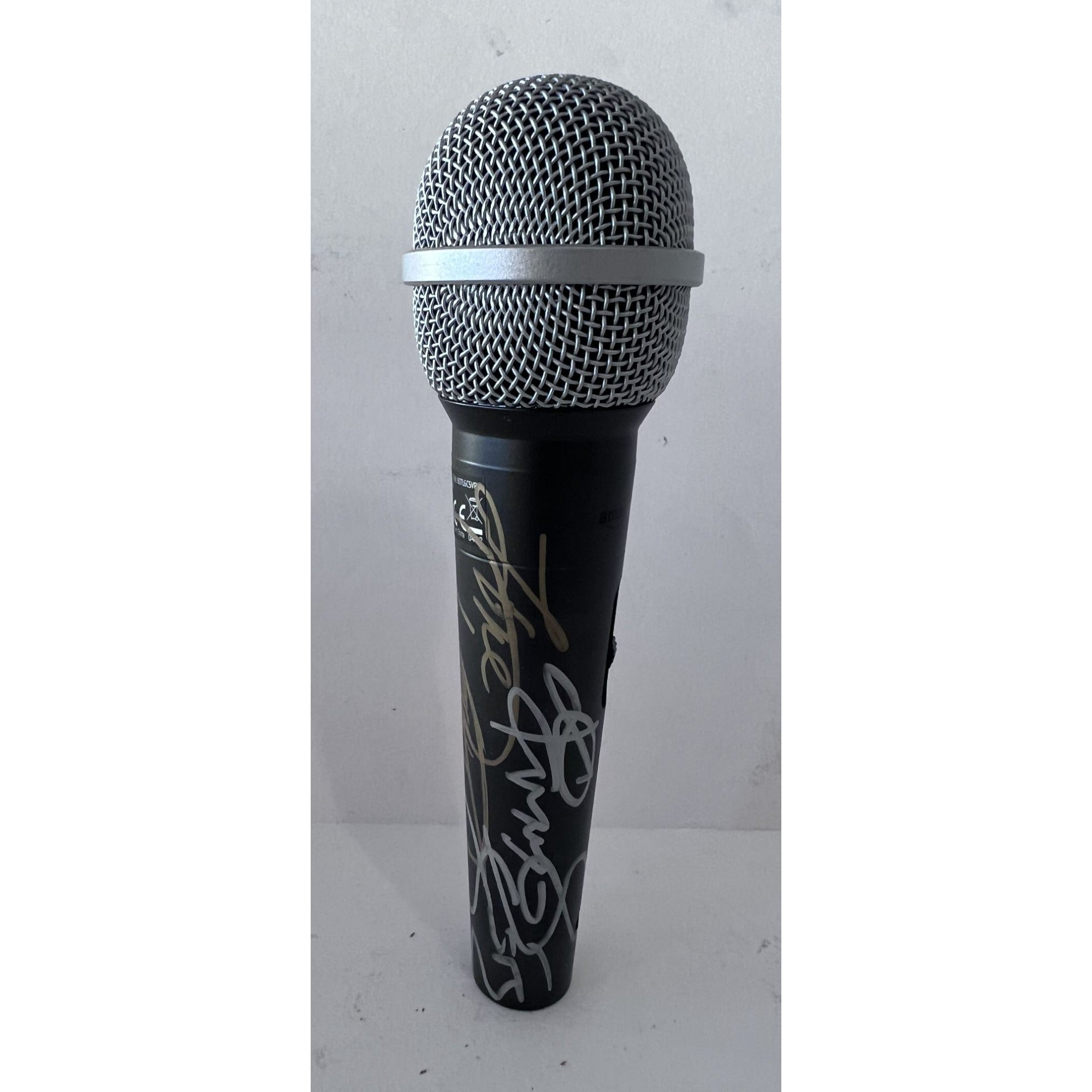 Dolly Parton and Kenny Rogers microphone signed with proof