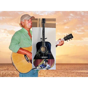 Jimmy Buffett One of A kind 39' inch full size acoustic guitar signed