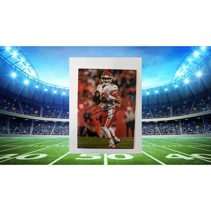 Patrick Mahomes Kansas City Chiefs 5x7 photograph signed with proof