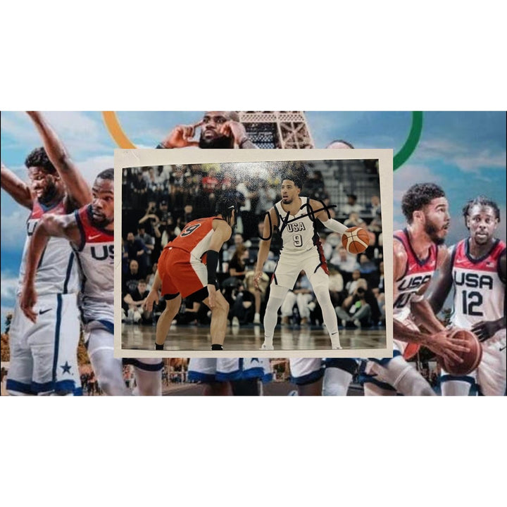 Tyrese Haliburton Men’s Basketball USA 5x7 photo signed