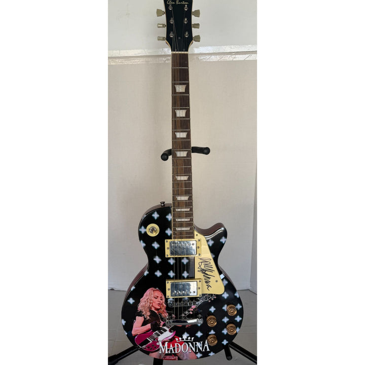 Madonna Louise Ciccone One of a Kind full size les paul electric guitar signed with proof.