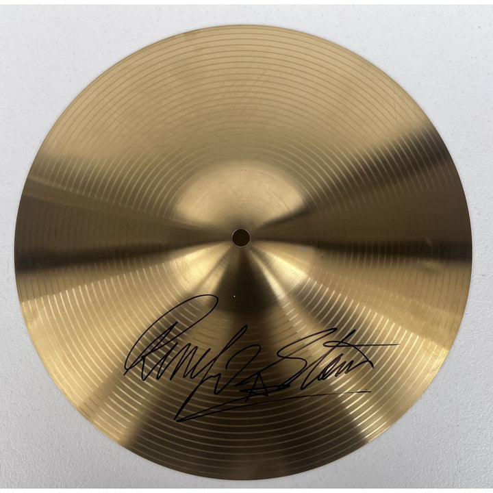 Ringo Starr Beatles iconic drummer 10" cymbal signed with proof.