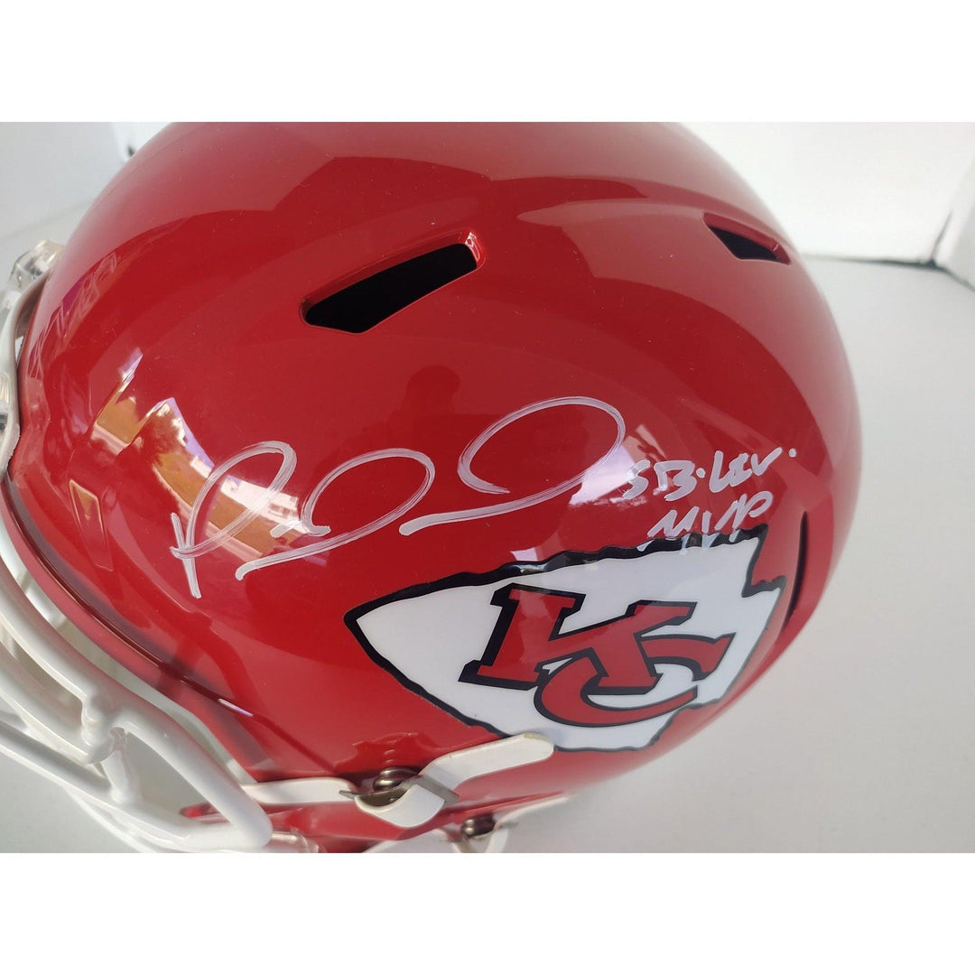 chiefs football helmet Signed Patrick Mahomes Chiefs Helmet