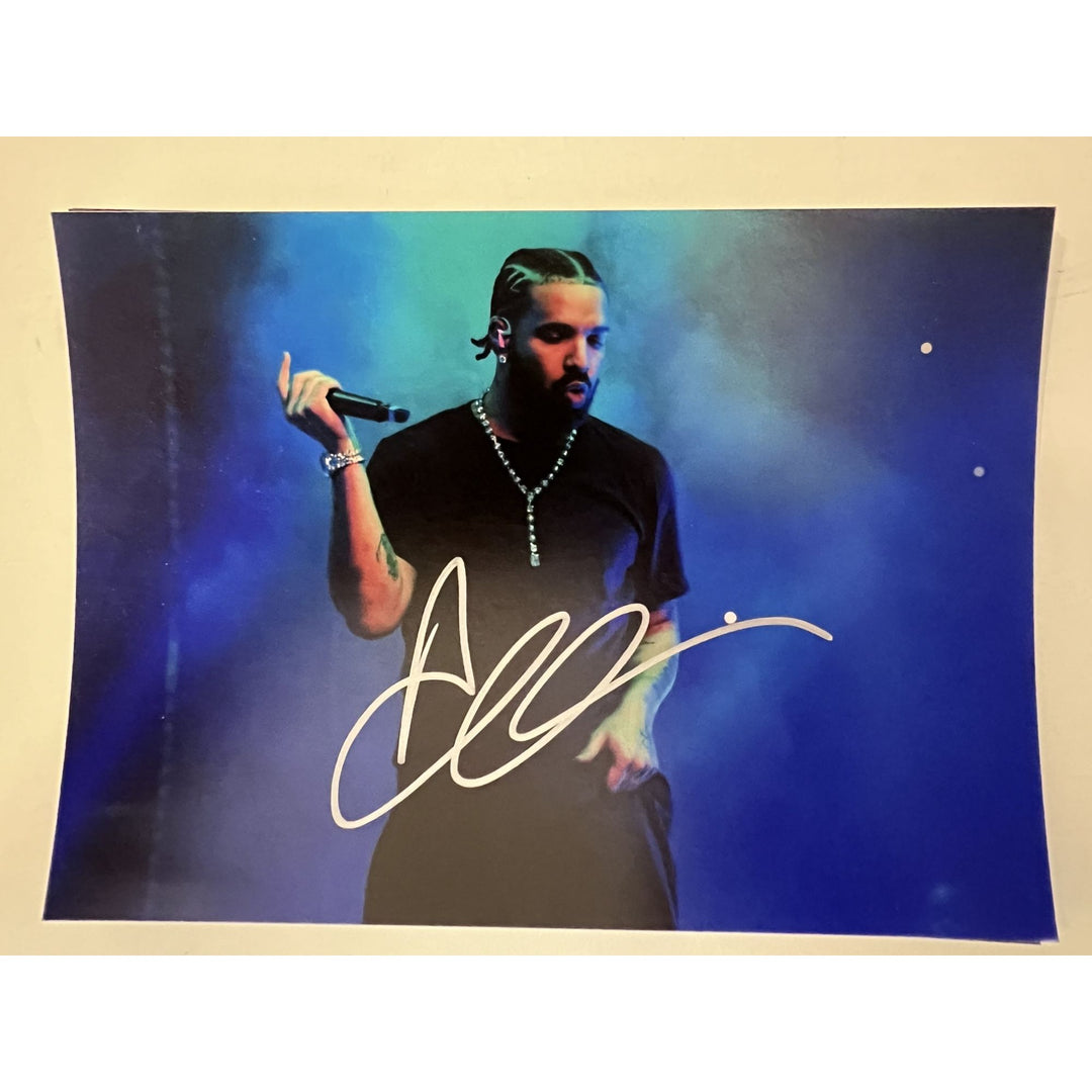 Drake Aubrey Drake Graham 5x7 photograph  signed with proof