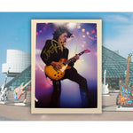 Load image into Gallery viewer, Joe Perry of Aerosmith 5x7 photo sign with proof
