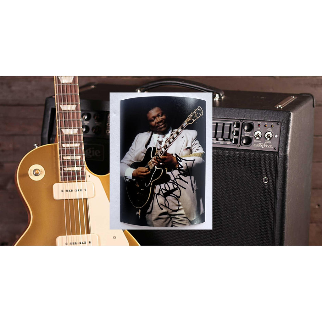 Riley BB King 5x7 photograph signed with proof