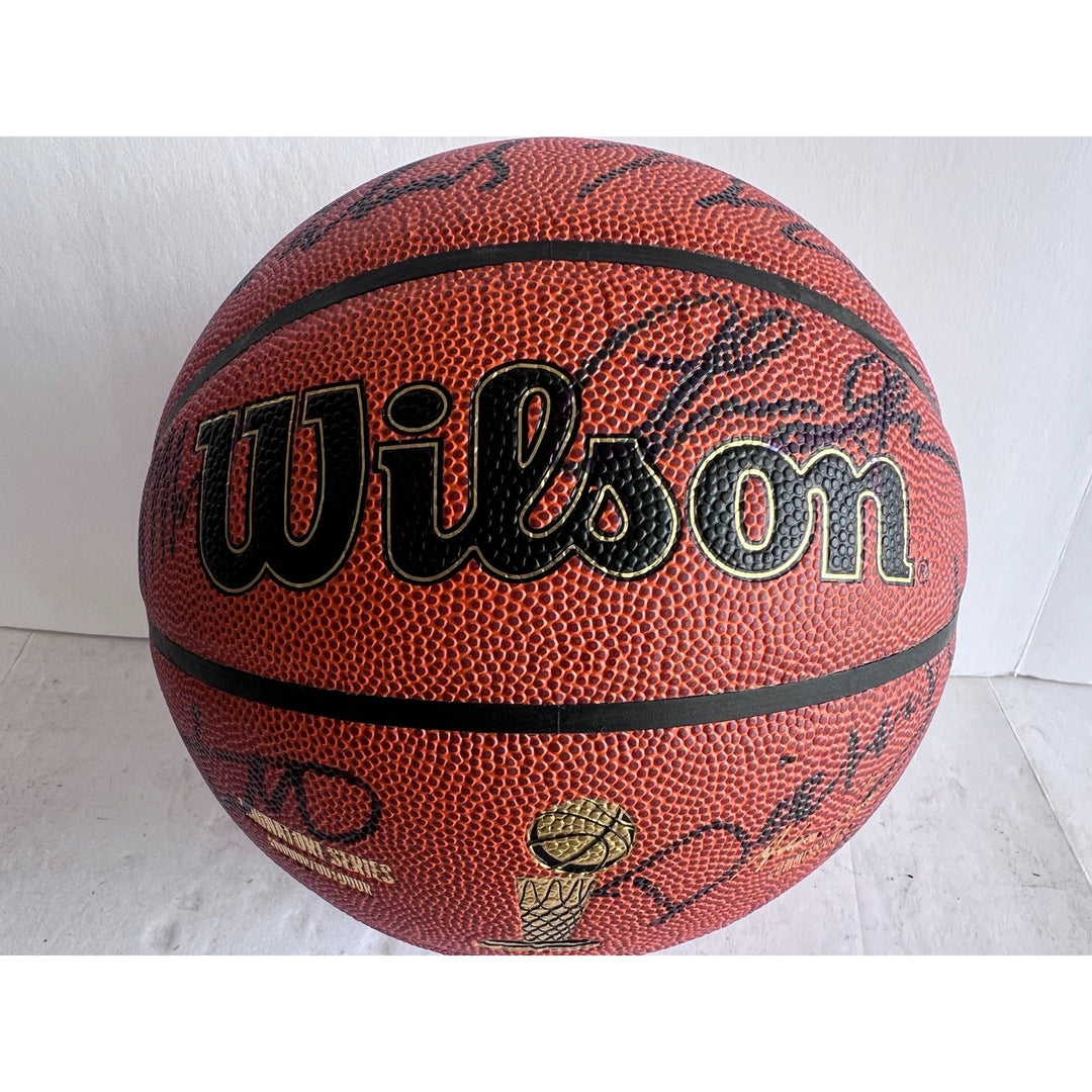 Minnesota Timberwolves 2023-24 Rudy Gobert, Mike Conley , Jaylen Clark, Anthony Edwards, NBA full size basketball signed by complete team