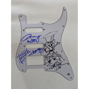 Angus Young AC/DC Keith Richards Rolling Stones Saul Hudson "Slash" GNR Fender Stratocaster electric guitar pickguard signed with proof