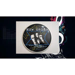 Load image into Gallery viewer, New Order Bernard Sumner Peter hook Gillian Gilbert Stephen Morris 14-in One of a Kind drum head signed with proof
