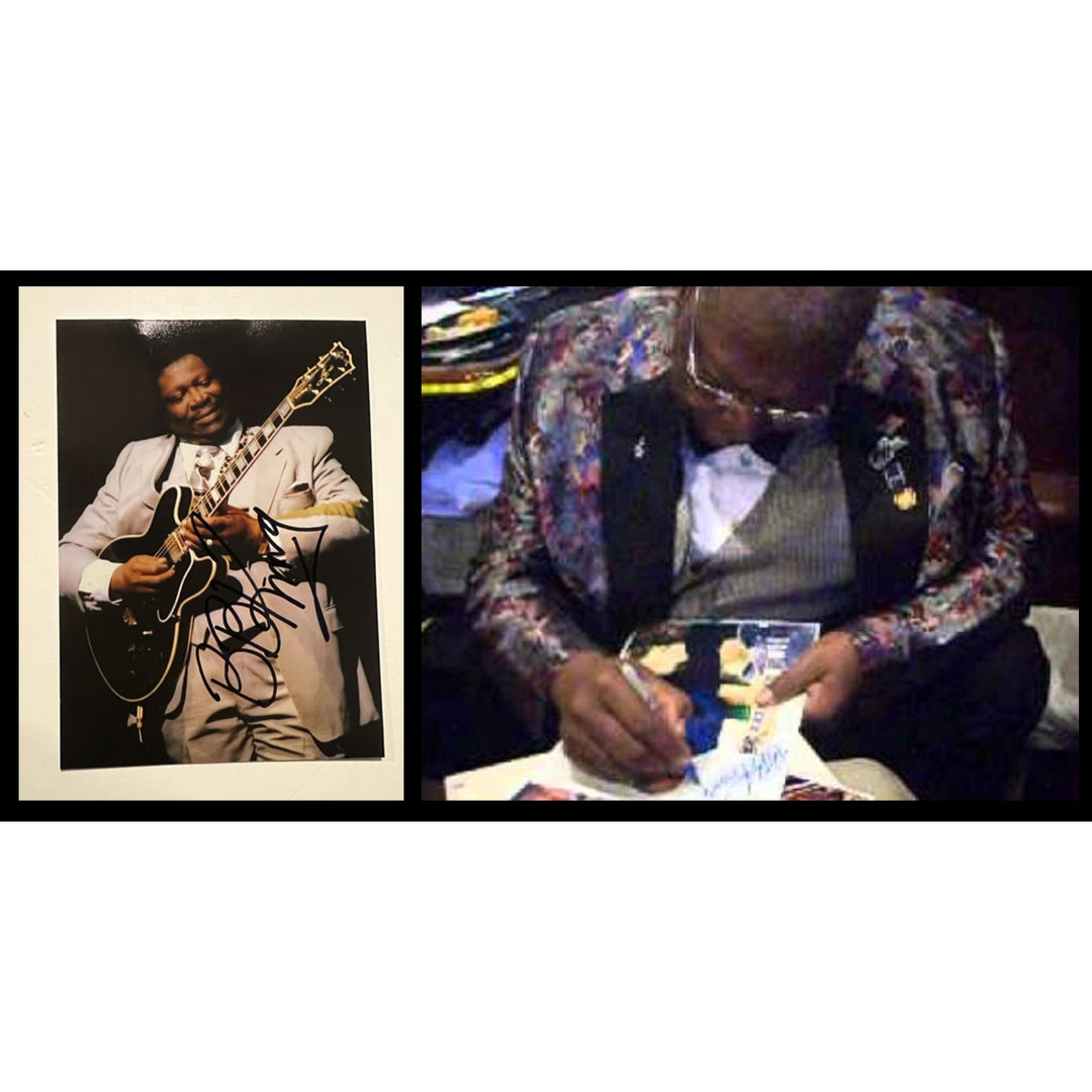 Riley BB King 5x7 photo signed with proof