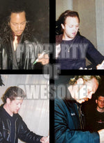 Load image into Gallery viewer, Metallica James Hetfield, Kirk Hammett, Lars Ulrich, Jason Newsted Fender Stratocaster guitar pickguard signed with proof
