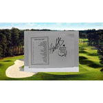 Load image into Gallery viewer, Scotty Sheffler 2022 Master&#39;s champion signed Masters scorecard with proof
