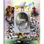 Load image into Gallery viewer, Denver Broncos Peyton Manning Von Miller John Elway Super Bowl 50 2015/16 team signed replica helmet with proof $2,499 with free acrylic dis

