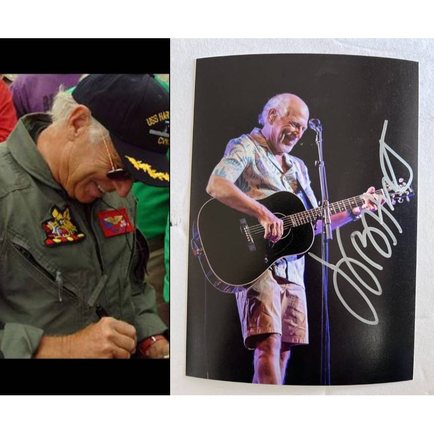 Jimmy Buffett 5x7 photo signed with proof