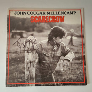 John Cougar Mellencamp scarecrow LP signed with proof