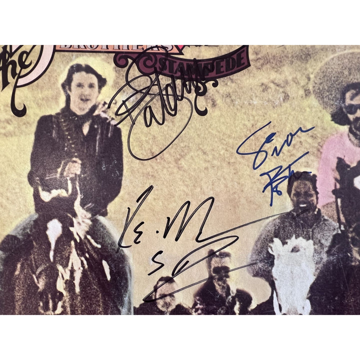 The Doobie Brothers "Stampede" LP Signed with proof