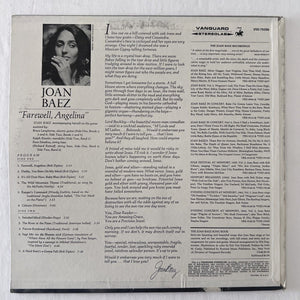 Joan Baez Farewell Angelina original lp signed with proof