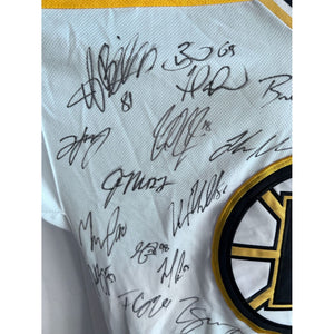 Boston Bruins game model Jersey all-time great signed Milt Schmidt Johnny Bucyik Ray Bourque Bobby Orr Phil Esposito