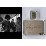Load image into Gallery viewer, Jimi Hendrix, drummer Mitch Mitchell, and bassist Noel Redding signed autograph book and concert ticket with proof
