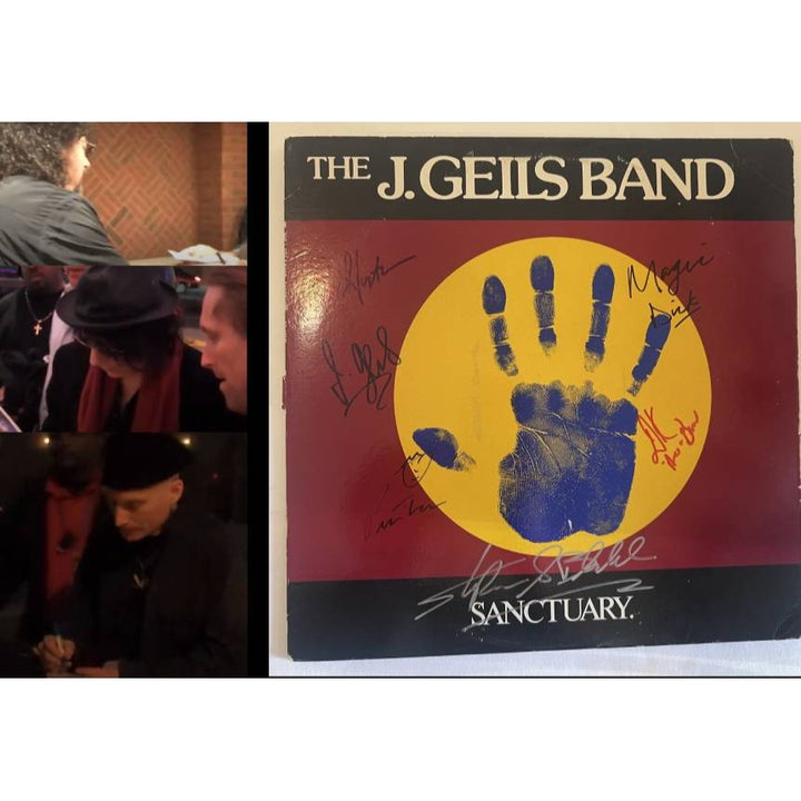 Geils Band original Sanctuary LP Peter Wolf, Magic Dick, Seth Justman, Danny Klein and J. Geils signed with proof