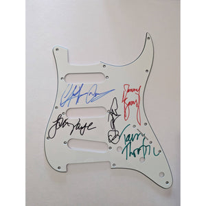 Asia Fender Stratocaster electric guitar pickguard signed with proof