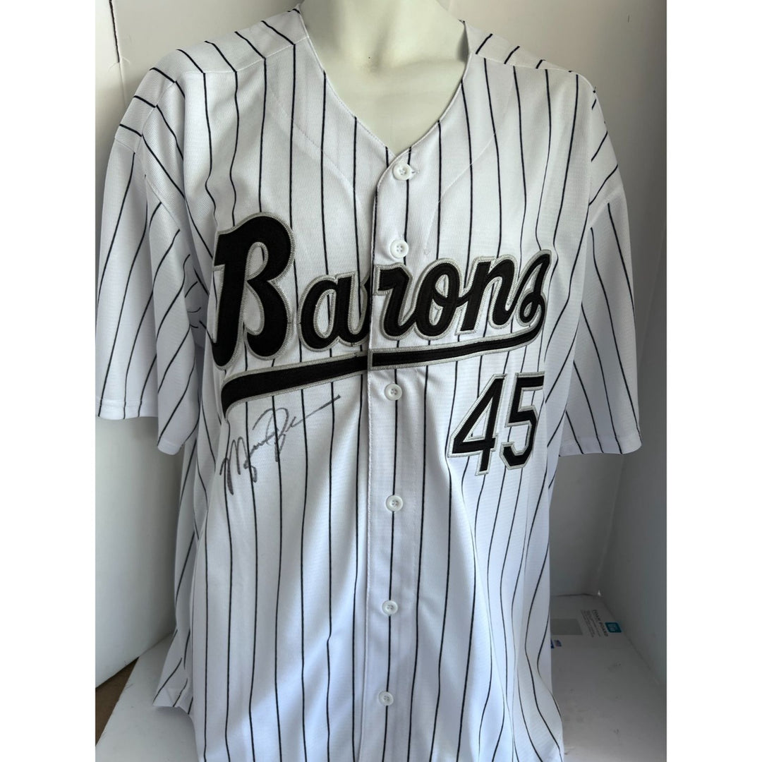 Michael Jordan Birmingham Barons signed jersey white with proof